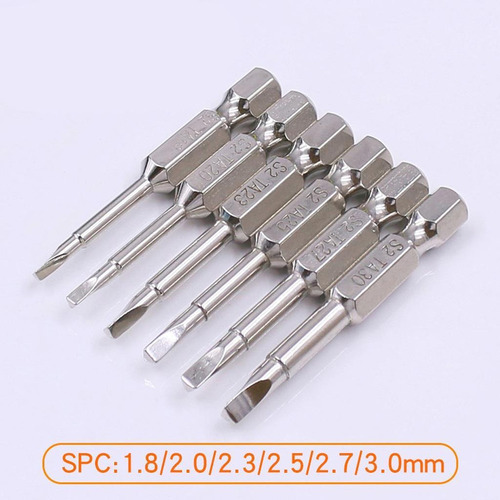 Paquete De 6 Puntas De Destornillador Triangular 1/4 Cabeza