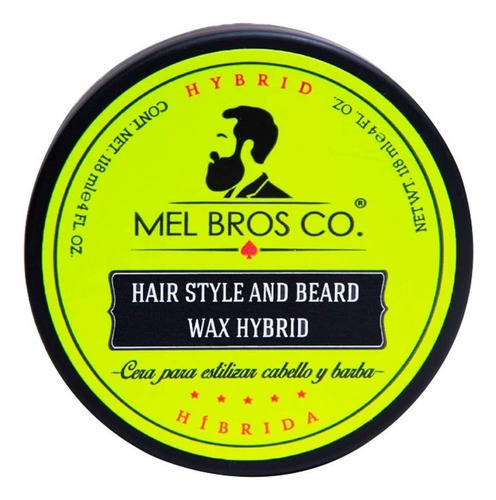 Cera Híbrida Estilizadora Mel Bros Co. Cabello Y Barba 118ml