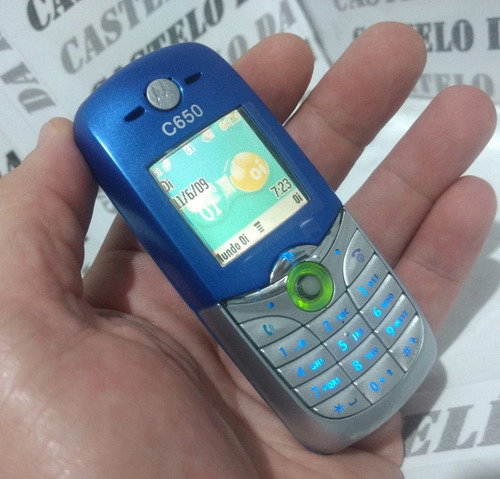 Celular Motorola C650 Mundo Oi Azul ( Antigo De Chip ) 100% 