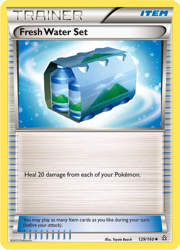 Cartas Pokemon Xy Item Fresh Water Set 129/160