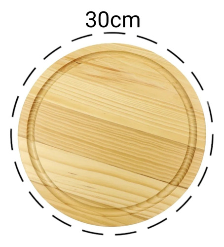 Kit 10 Tábua Redonda Queijos Frios Pizza 30cm