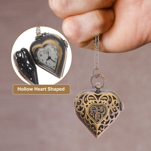 Reloj De Bolsillo Con Números De Esfera Hueca En Forma De Co
