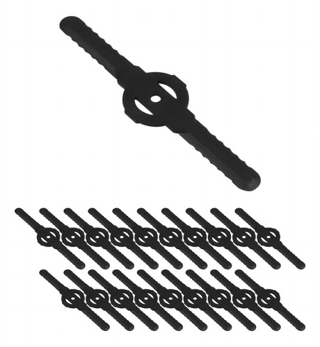 20 Cuchillas Para Cortacésped Inalámbrico De 139 Mm Negro