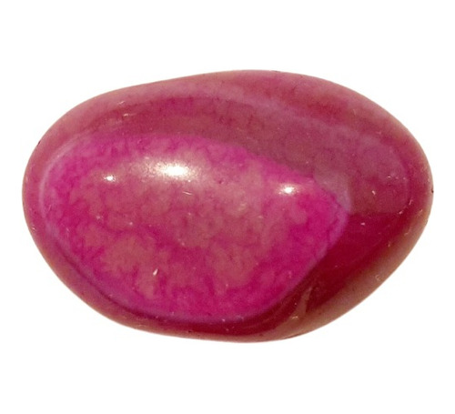 Piedra Natural Agata Fucsia Rolada / Pulida