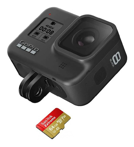 Gopro Hero 8 Black + Microsd Sandisk Xtreme 64gb