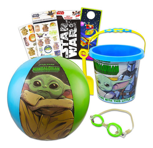 Baby Yoda Store The Mandalorian Beach Set  Paquete De 5 .