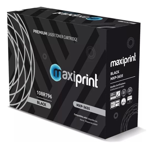Toner Maxiprint Xerox 3635 108r796 Workcentre 3635mfp