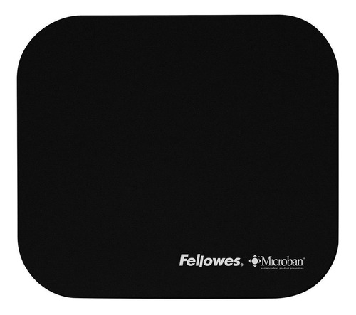 Mouse Pad Fellowes Microban de goma 8" x 9" x 0.13" negro