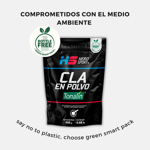 Cla Tonalín En Polvo 400gr 100 Porciones Hero Sport Sabor Sin sabor