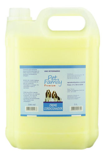 Condicionador Para Cães Gatos Cremoso Maracujá Suave Pet 5l