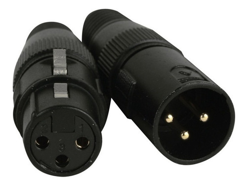 Set De Conectores Dmx 3-pin Macho Y Hembra