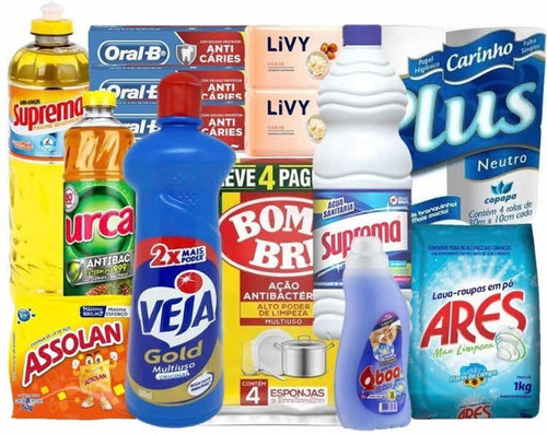 Imagem 1 de 3 de Cesta Higiene E Limpeza Produtos De Qualidade Doação Social