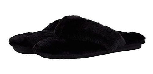 Muk Luks Women's Maren Thong Slpr-ebony Slipper