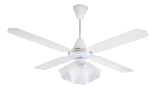 Ventilador de techo Axel AX-VT4AR blanco con 4 palas de metal, 1.2 m de diámetro 220 V