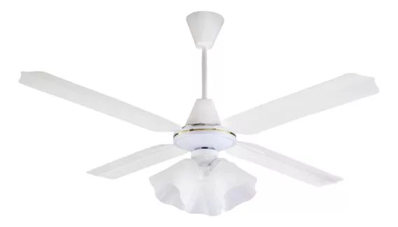 Ventilador de techo Axel AX-VT4AR blanco con 4 palas de metal, 1.2 m de diámetro 220 V