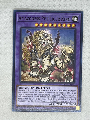 Amazoness Pet Liger King Comun Yugioh