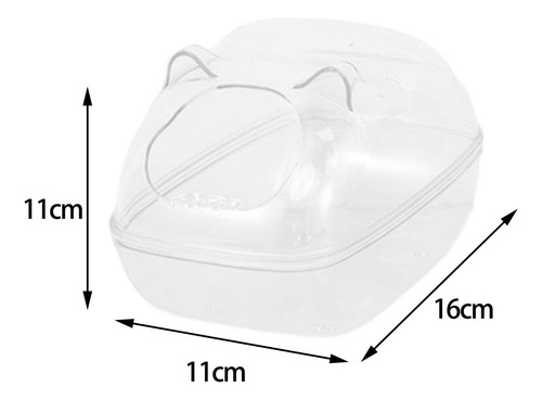 Recipiente De Baño De Arena Para Hámster Rectángulo L