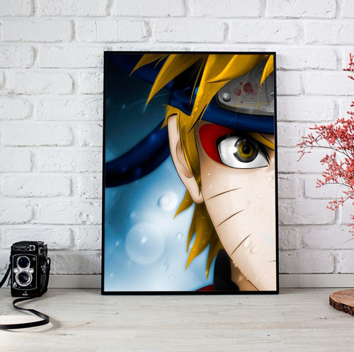 Vinilo Decorativo 40x60cm Poster Naruto Anime Manga 25