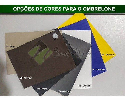 Móveis Para Jardim E Piscina, Mesa, Cadeiras E Ombrelone Estrutura Opcional