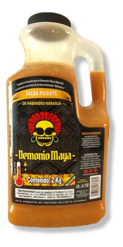 Salsa Demonio Maya Habanero Naranja De 2 Kg