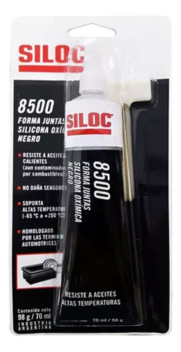 Forma Juntas Silicona Oxímica Siloc Negra 8500 98g U R U 