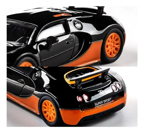 Miniatura Majorette Bugatti Veyron 16.4 1:64 Colecionável Preto