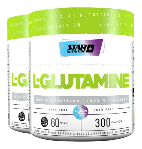 Glutamina X 600 G. Star Nutrition 100% Micronizada Promo