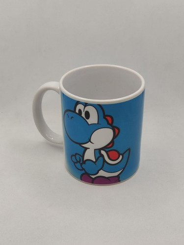 Imagen 2 de 2 de Taza Super Mario Bros Yoshi Azul
