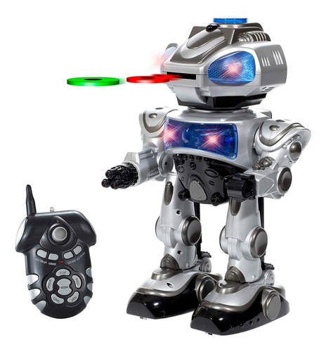 Robokid Programable Disco Disparo Eléctrico Rc Robot Por P.