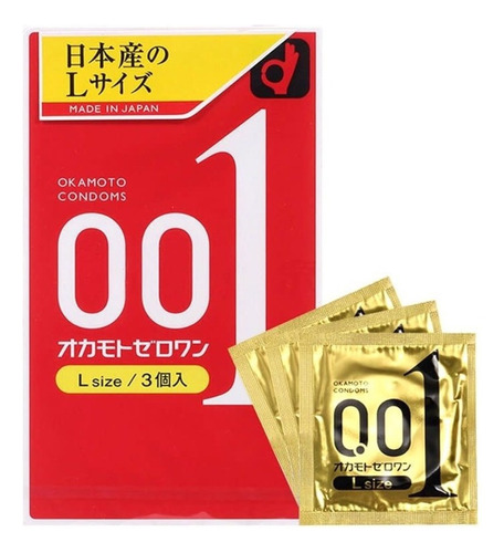 Preservativos Okamoto 001 Talla L 19cm Número 1 En Japón