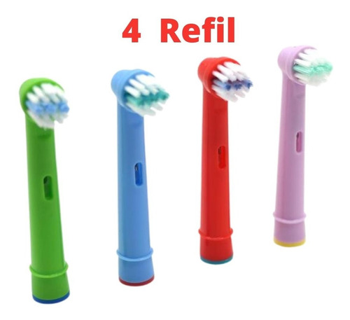 Cepillo de dientes Generica Oral B Eletrica Oral B Braun Refil Giratorio medio x 4 unidades