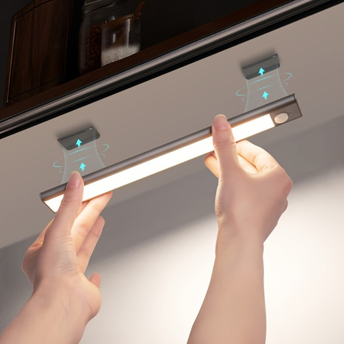 2 Lámparas 30cm Lámpara 60 Led Barra Luz Sensor Movimiento