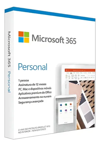 Office 365 Personal Do Microsoft Office Com Licença De 1 Ano