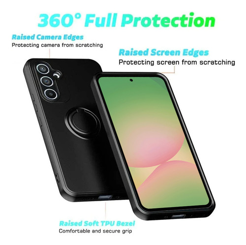 Funda De Silicona Liquid Ring Para Samsung A56 A36 A26 A16 A34 A15 A25 A35 A53 A52 A33 A13 A14 A54 Galaxy A55 5g