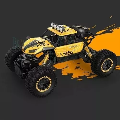 OMOONS Carro de controle remoto grande Monster Truck 4Wd Off Road Rock  Crawler carro elétrico e adultos carro de corrida Drift 2,4 GHz carrinho de  escalada meninos meninas brinquedo/preto/3 pacotes de bateria/dourado