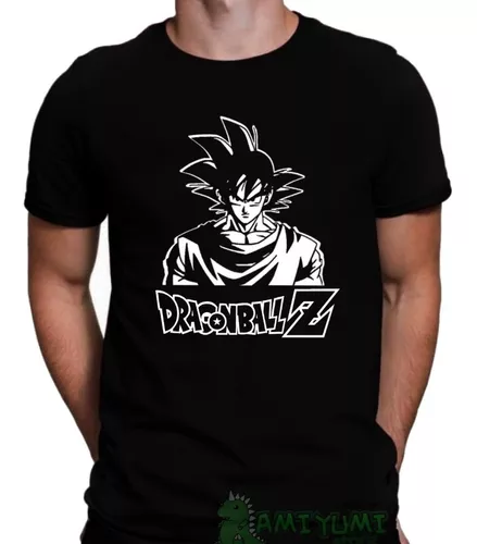 Camiseta dragon ball z goku desenho camisa infantil adulto vetor camisaria