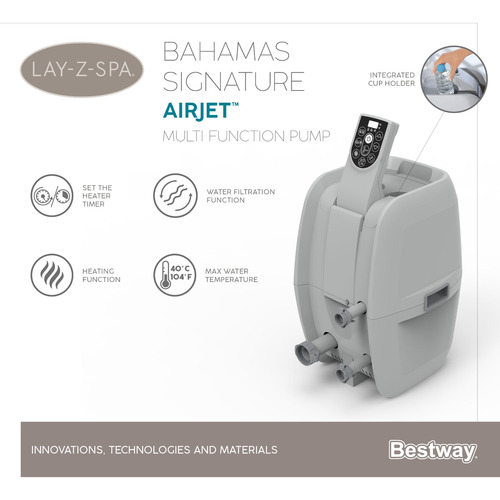 Hot Tub Spa Inflable Bahamas 4 Personas Bestway