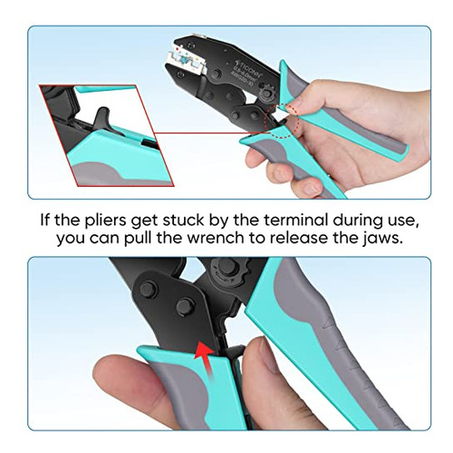 Crimping Tool For Heat Shrink Connectors - Ratcheting W...