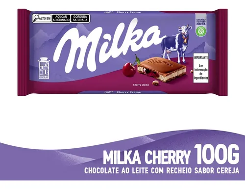 Chocolate Ao Leite Cherry Creme 100g Milka
