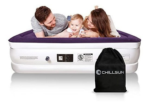 Colchon Inflable De Aire Chillsun Colchón De Aire Queen Con 