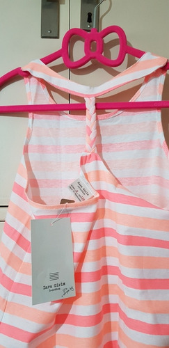 Musculosa Rayada Zara Kids. T 8 Y 13/14. Importadas