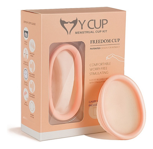 Disco Menstrual De Silicona Médica, Reutilizable, 50ml