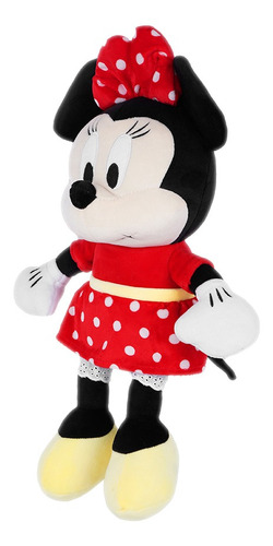 Pelúcia de bebê Miniso Minnie Mouse com vestido vermelho