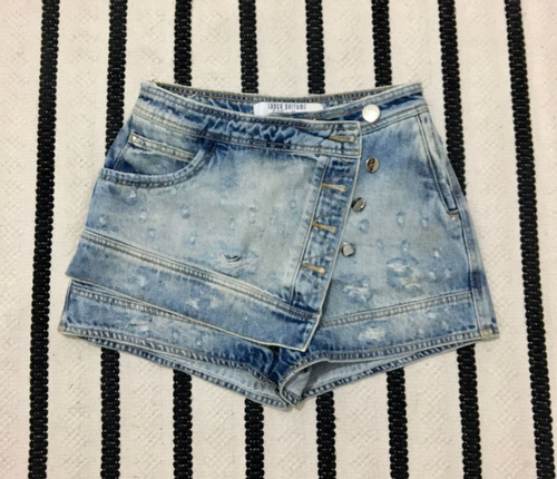 Short-saia Jeans - Lança Perfume - 34