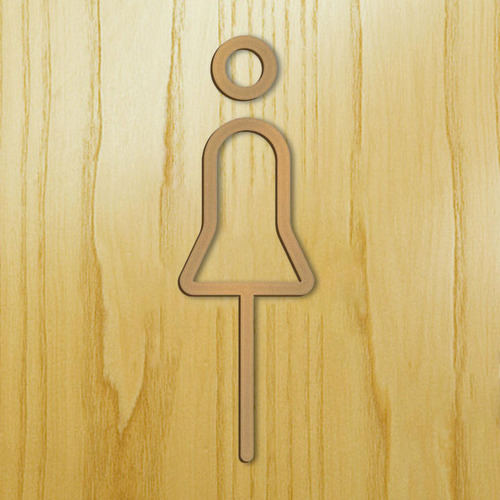 Letrero De Baño Acrílico, Símbolos De Puerta De Baño,