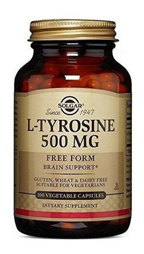 Solgar  L-tirosina 500 Mg, 100 Cápsulas Vegetales