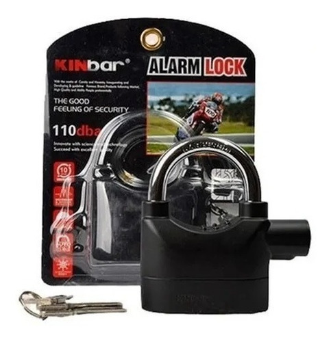 Imagen 2 de 4 de Candado Alarma Bicicletas Motos Puertas Local Alarm Lock