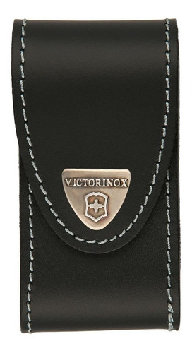Victorinox Funda De Piel Con Clip Para Navajas De 91 Mm Color Negro