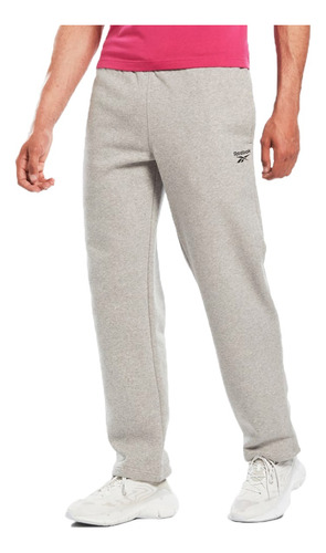 Pantalón Reebok Lifestyle Hombre Logo Gris Ras