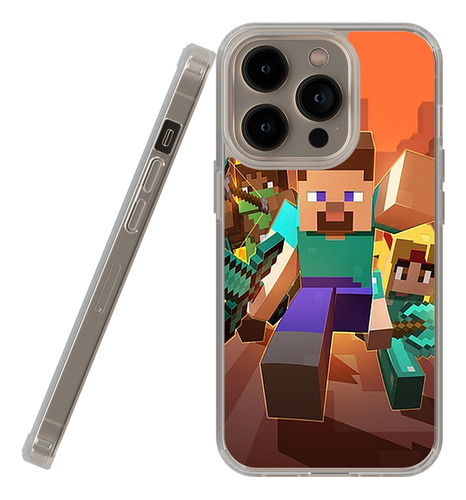 Funda Acrigel Compatible Con iPhone Minecrafft%